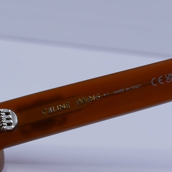 Celine CL40194U 45A Oval Sunglasses - Light Brown/Smoke - Picture 9 of 11